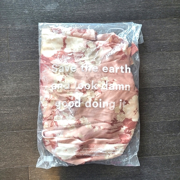 Reformation Nerida Silk Dress Bellini Pink Floral NWT - Picture 8 of 8